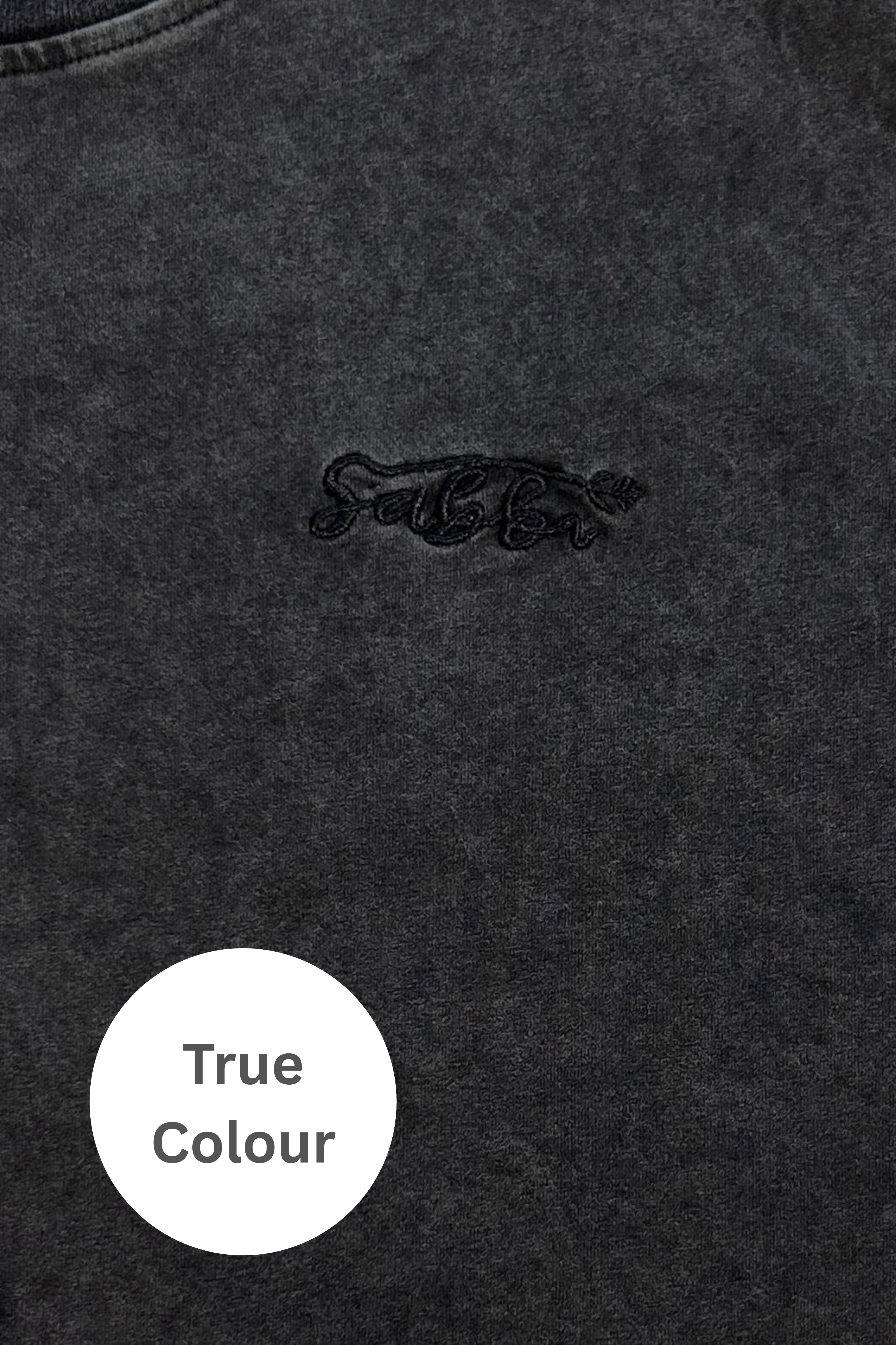 THE REGULAR FIT TEE - WASHED BLACK