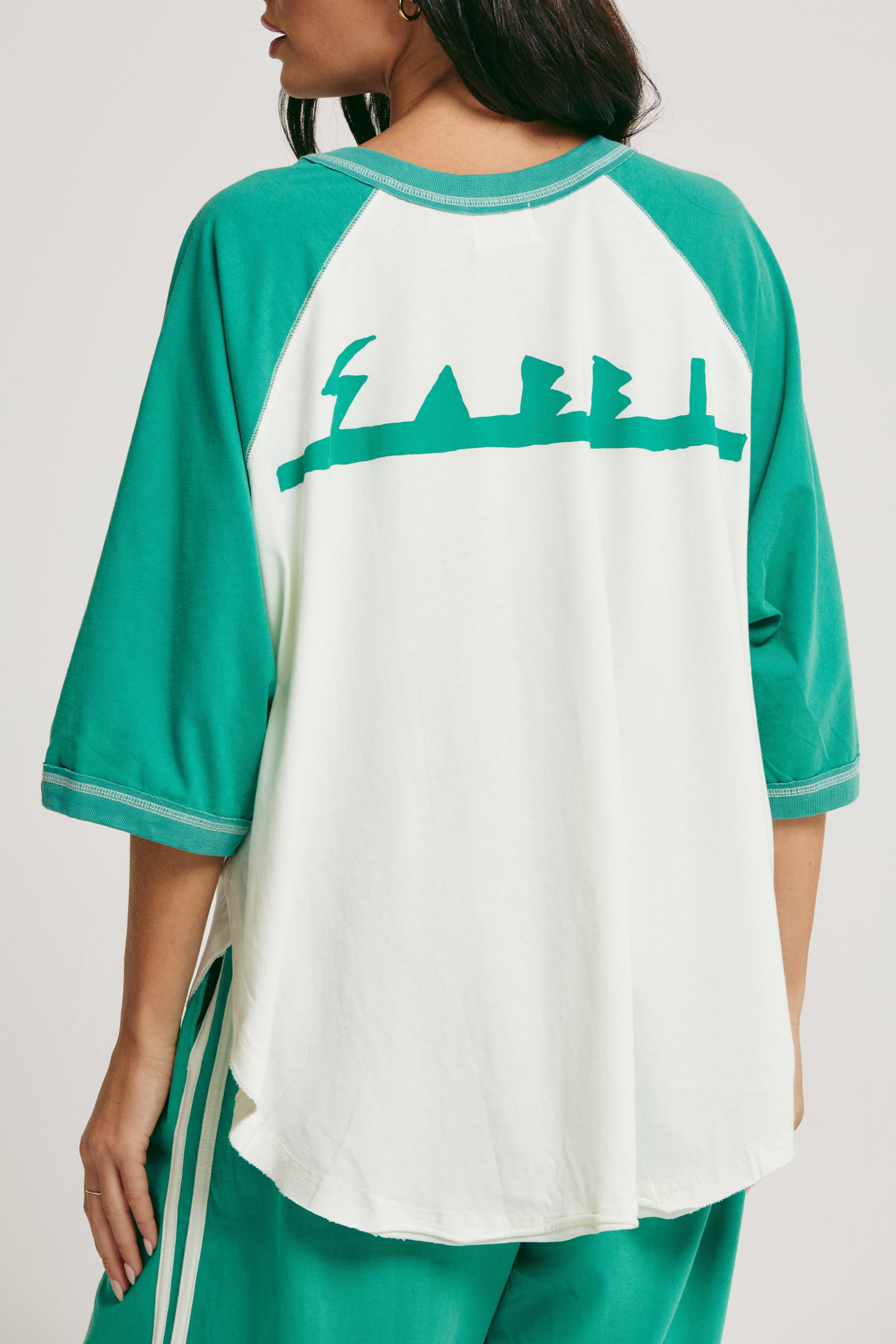 THE RAGLAN MARGIE TEE - GREEN